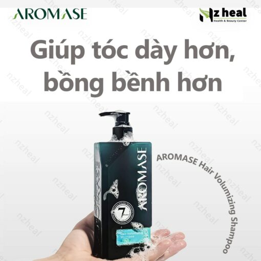 Dầu gội ngăn rụng và hỗ trợ mọc tóc Aromase Hair Volumizing Shampoo 90ml 2-1
