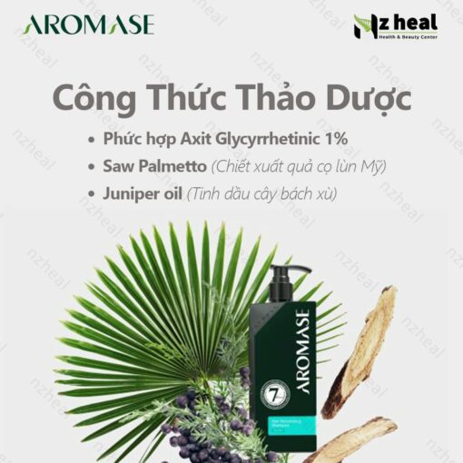 Dầu gội ngăn rụng và hỗ trợ mọc tóc Aromase Hair Volumizing Shampoo 90ml 5