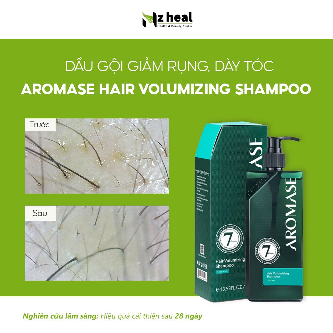 Dầu gội ngăn rụng và hỗ trợ mọc tóc Aromase Hair Volumizing Shampoo 90ml / 400ml