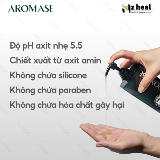 Dầu gội trị gàu và giảm nhờn da đầu Aromase Oily Scalp Balancing Shampoo 90ml 2
