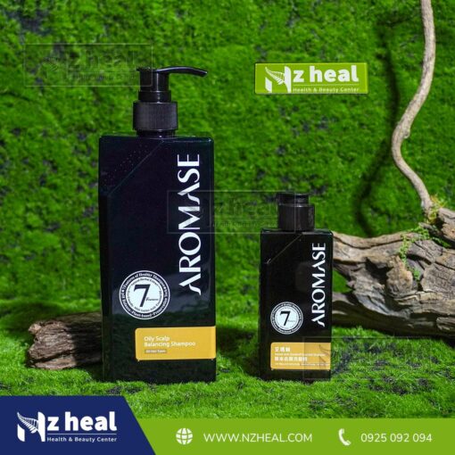 Dầu gội trị gàu và giảm nhờn da đầu Aromase Oily Scalp Balancing Shampoo 90ml/400ml 32
