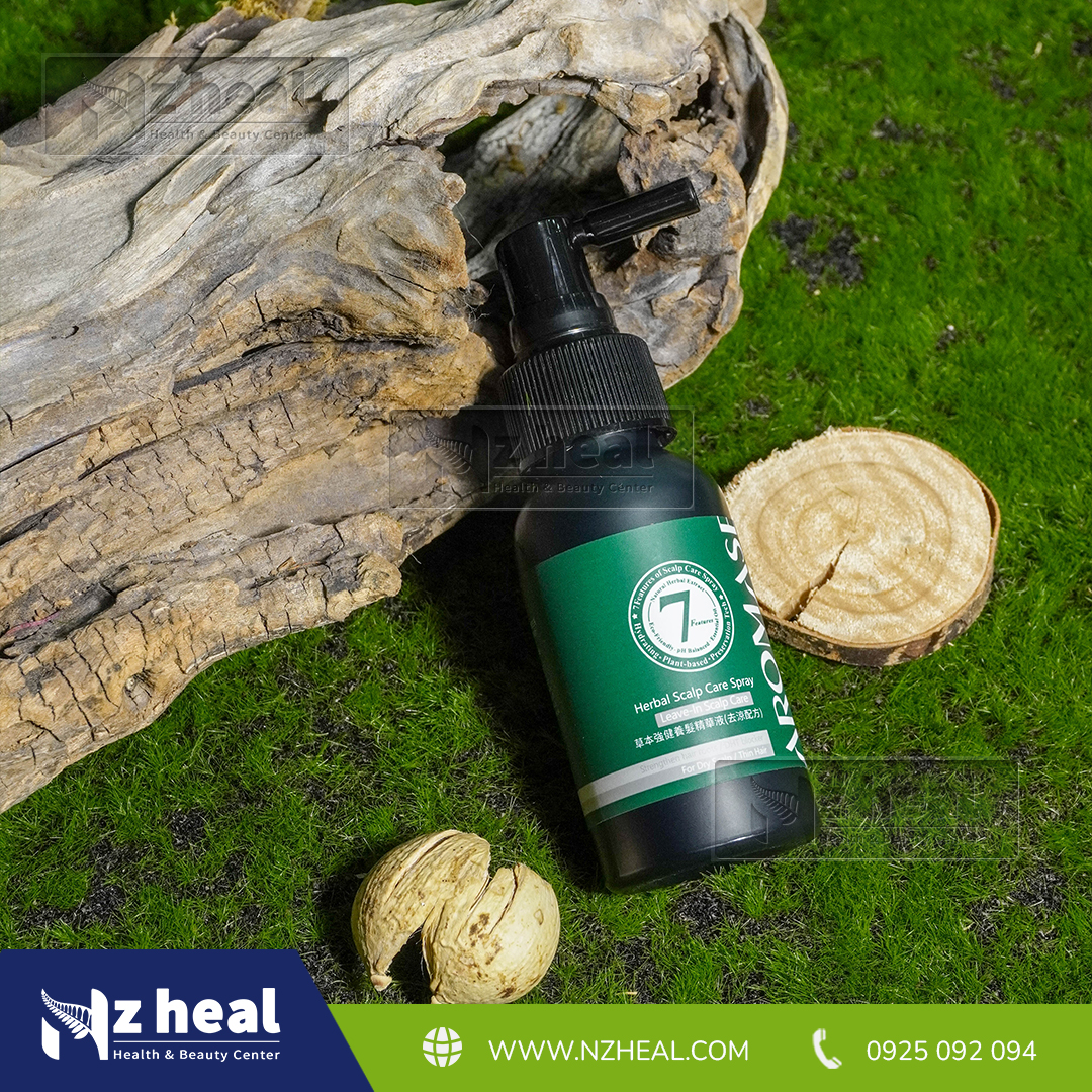Xịt dưỡng tóc và da đầu Aromase Herbal Scalp Care Spray 40ml (da đầu khô) 6