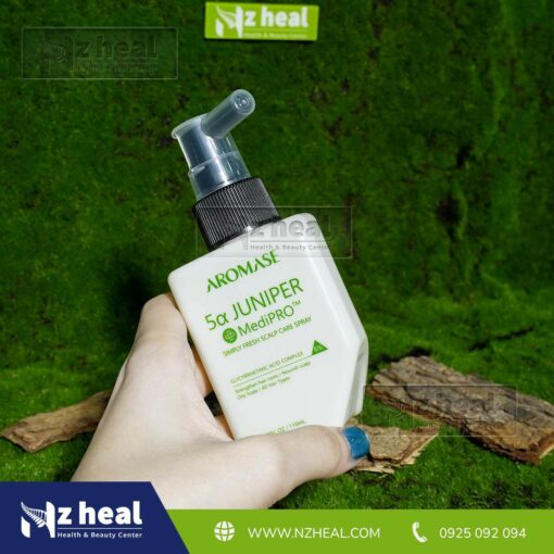 Xịt dưỡng và giảm viêm da đầu chuyên sâu Aromase 5α Juniper MediPRO Simply Fresh Spray 110ml 2