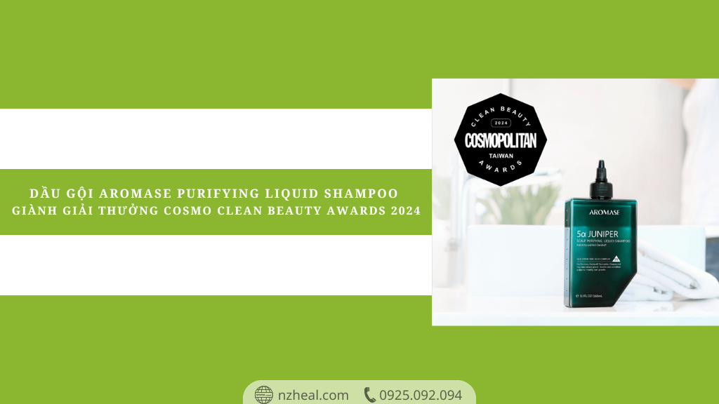 Dầu gội AROMASE Purifying Liquid Shampoo giành giải thưởng COSMO Clean Beauty Awards 2024