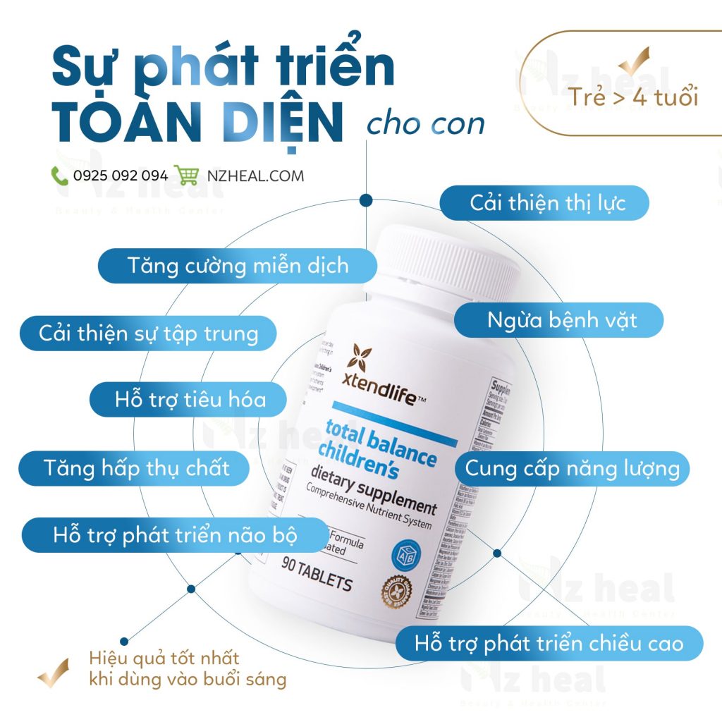Vì sao ba mẹ nên lựa chọn vitamin Total Balance Children’s Xtend-Life cho con? 1