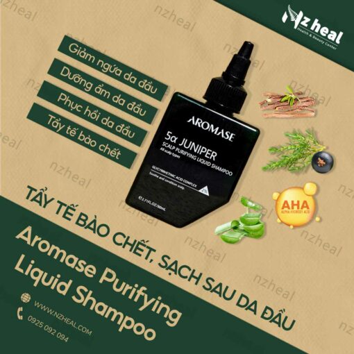 Bộ đôi dầu gội Aromase ngăn rụng, giúp mọc tóc: Purifying Liquid + Hair Volumizing 5