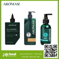 Bộ 3 Aromase giảm nhờn bết, ngăn gàu: Tẩy tế bào chết + Dầu gội + Xịt dưỡng 8