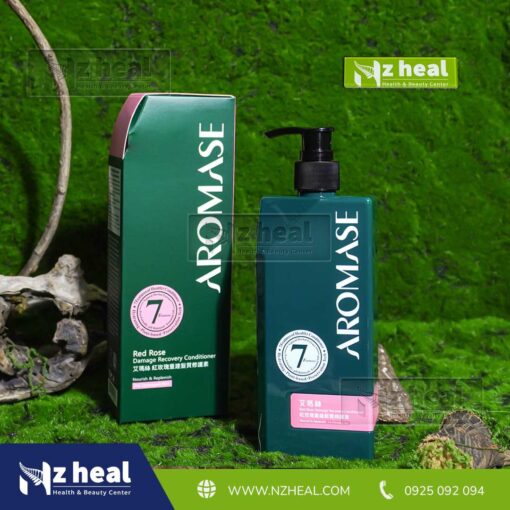 Dầu xả phục hồi tóc khô xơ Aromase Red Rose Recovery Hair Conditioner 400ml 3