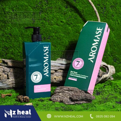 Dầu xả phục hồi tóc khô xơ Aromase Red Rose Recovery Hair Conditioner 400ml 6