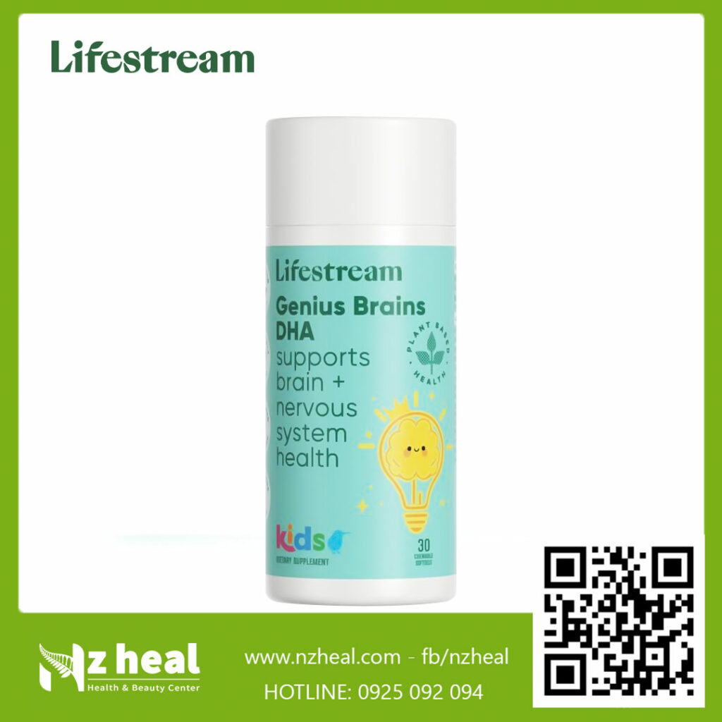 Viên uống DHA phát triển trí não cho bé Lifestream Genius Brains Kids ...