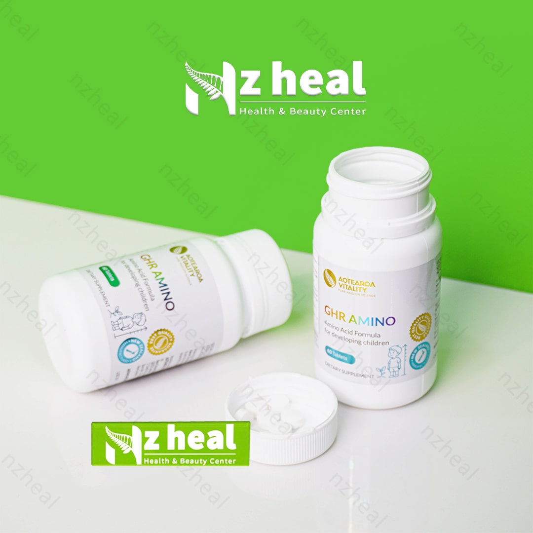 Bộ 4 tăng trưởng toàn diện cho bé: GHR Amino + Bone Support + Golden Probiotic + Vitamin C 1