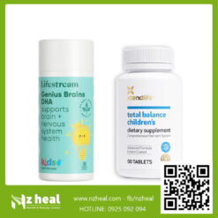 Bộ đôi phát triển trí não cho bé: Xtend-Life Total Balance Children’s + Lifestream Genius Brains Kids DHA 1