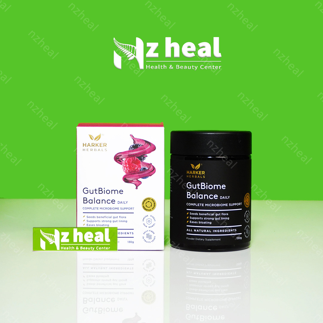 Bộ đôi ruột khỏe, gan sạch: Harker Herbals GutBiome Balance + Deep Blue Health Liv Well 1