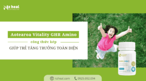 Công thức kép từ Aotearoa Vitality GHR Amino giúp trẻ tăng trưởng toàn diện: Axit Amin + Canxi Chelate 2