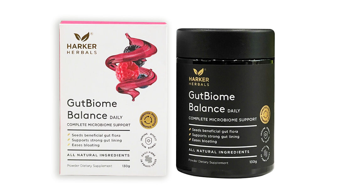 Harker Herbals GutBiome Balance: Men cân bằng hệ vi sinh đường ruột 130g