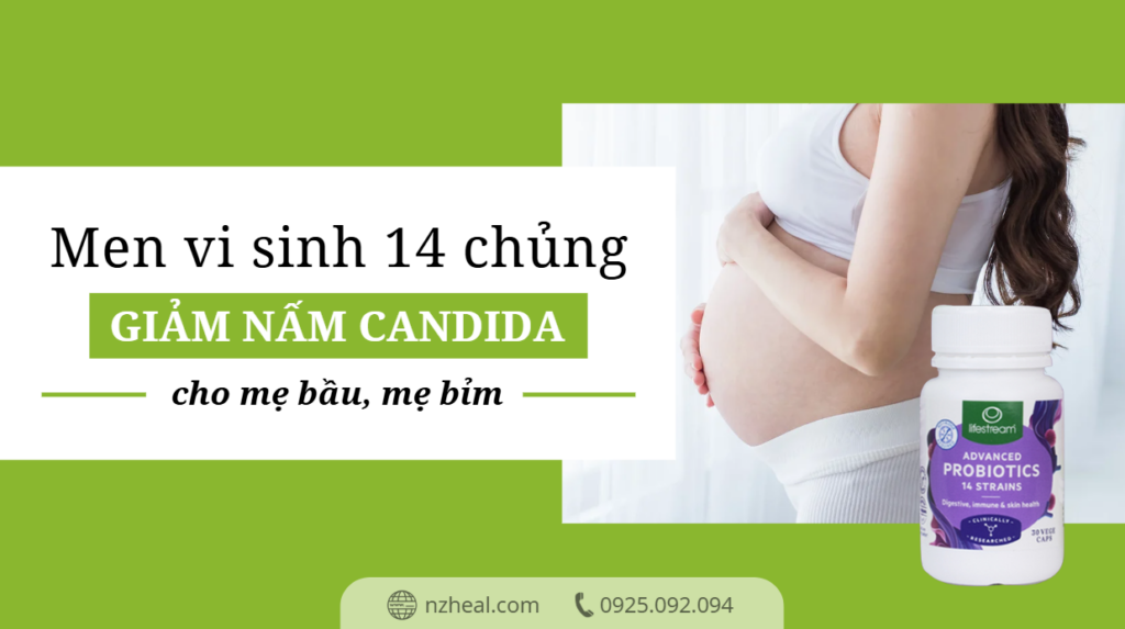 Men vi sinh 14 chủng Probiotic: Giải quyết nấm Candida vùng kín cho mẹ bầu, mẹ bỉm 2