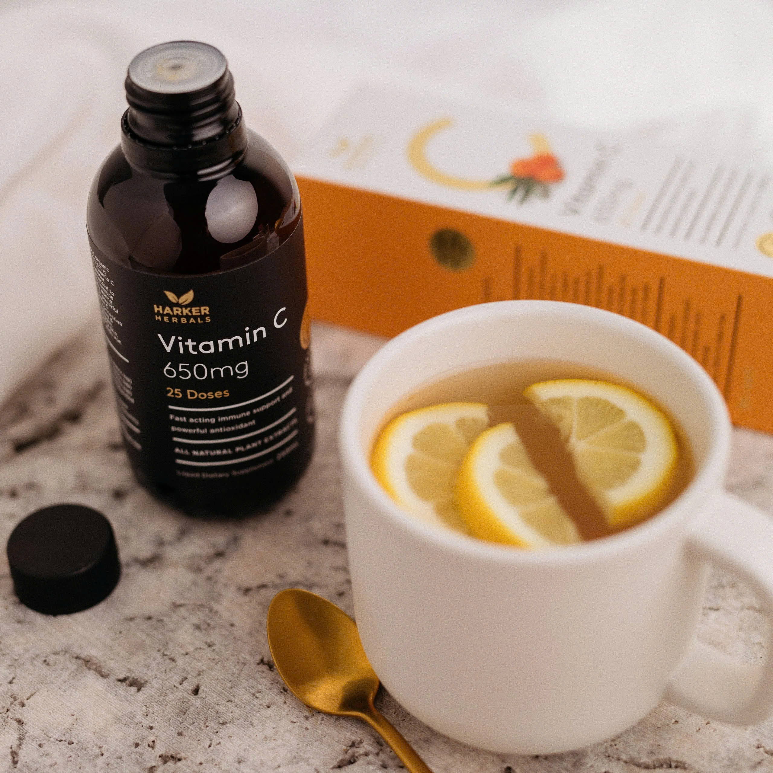 Siro bổ sung Vitamin C tăng đề kháng Harker Herbals Vitamin C 650mg (100ml) 5