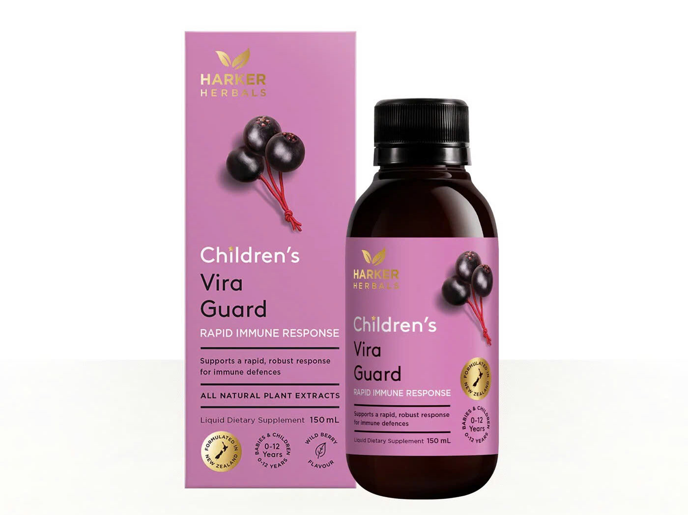 Siro tăng đề kháng cho trẻ Harker Herbals Children's Vira Guard 100ml 4