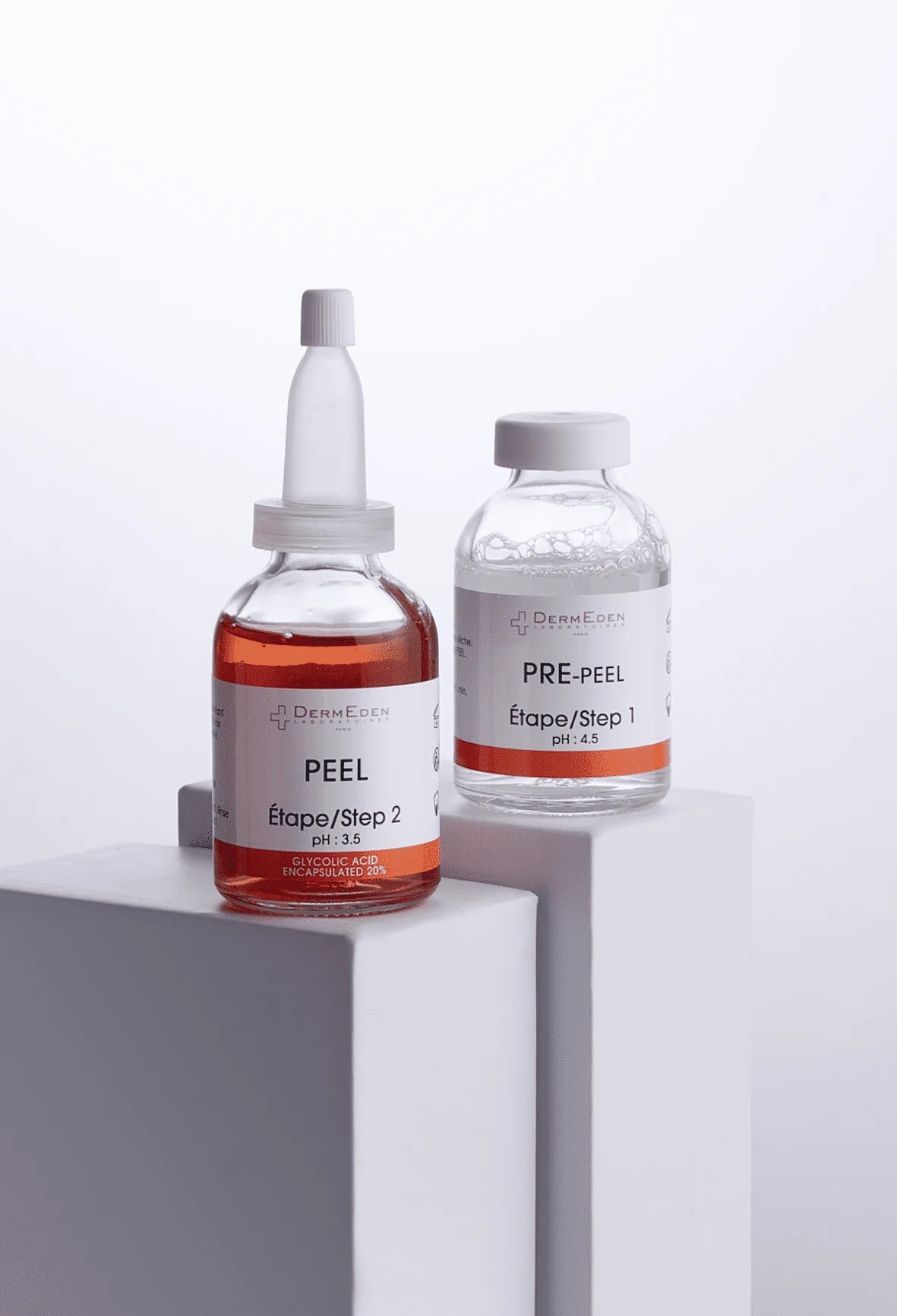 Bộ đôi peel da sinh học 2 bước DermEden Advanced Peel: Pre-Peel (trước thay da) & Peel (thay da) 7
