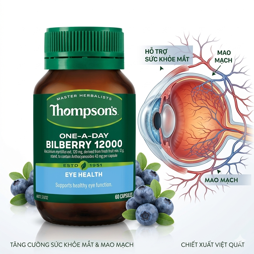 Bạn cần chăm sóc mắt khỏe mạnh? Dưới đây là giải pháp từ Thompson’s