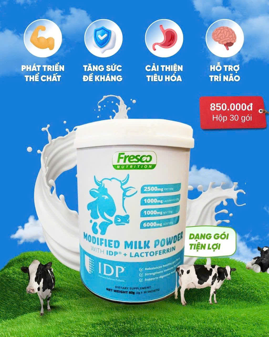Bột sữa non Fresco Modified Milk Powder 30 gói
