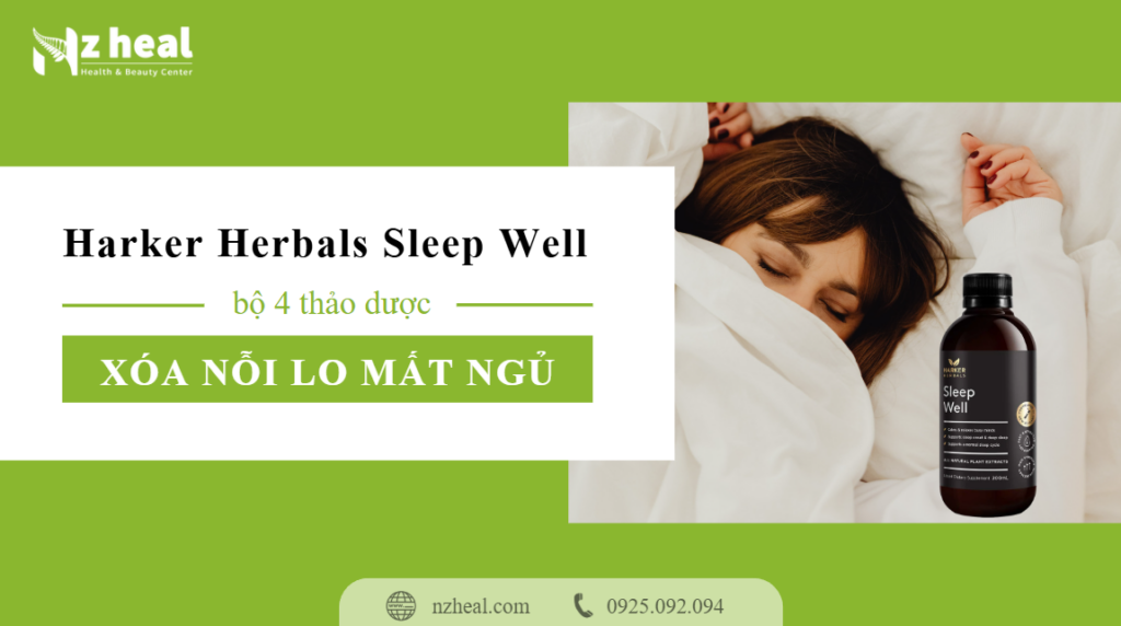 Xóa nỗi lo mất ngủ nhờ 4 thảo dược từ Harker Herbals Sleep Well